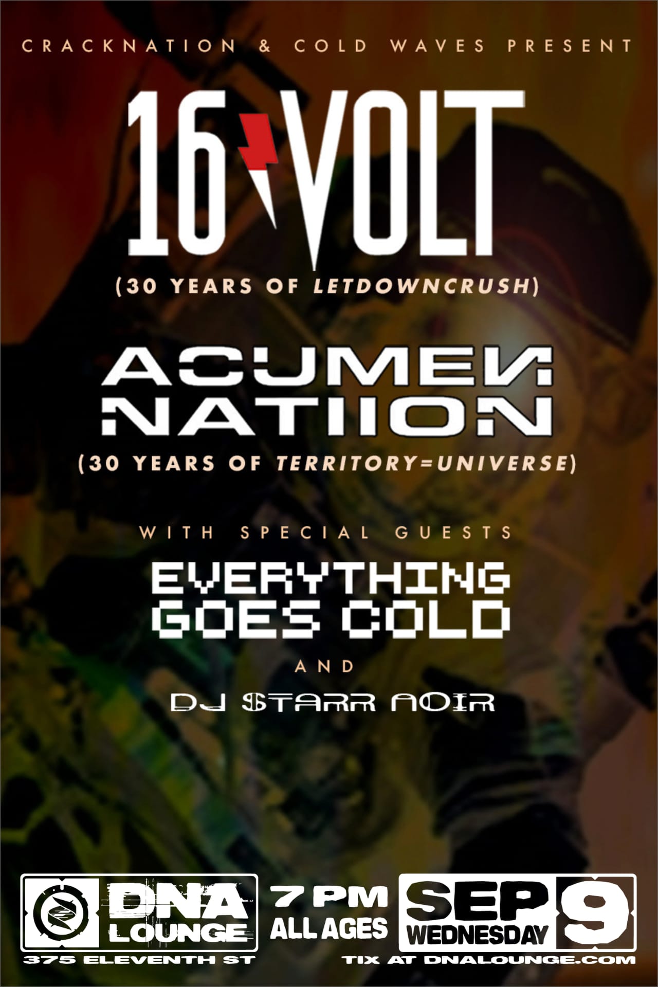 16 VOLT + ACUMEN NATION event image