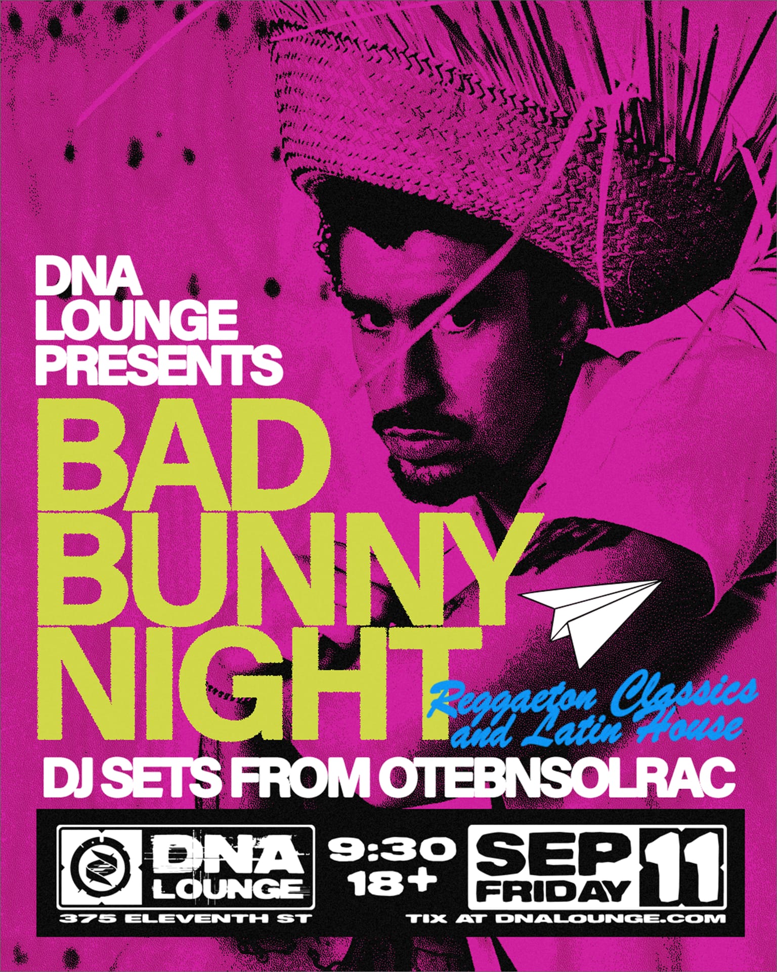 Bad Bunny Night: OtebNSolrac flyer